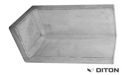 DITON Opěrná stěna L vnější rohová 120 - 60/60/120cm